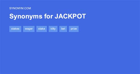 jackpot synonym|Jackpot synonyms .